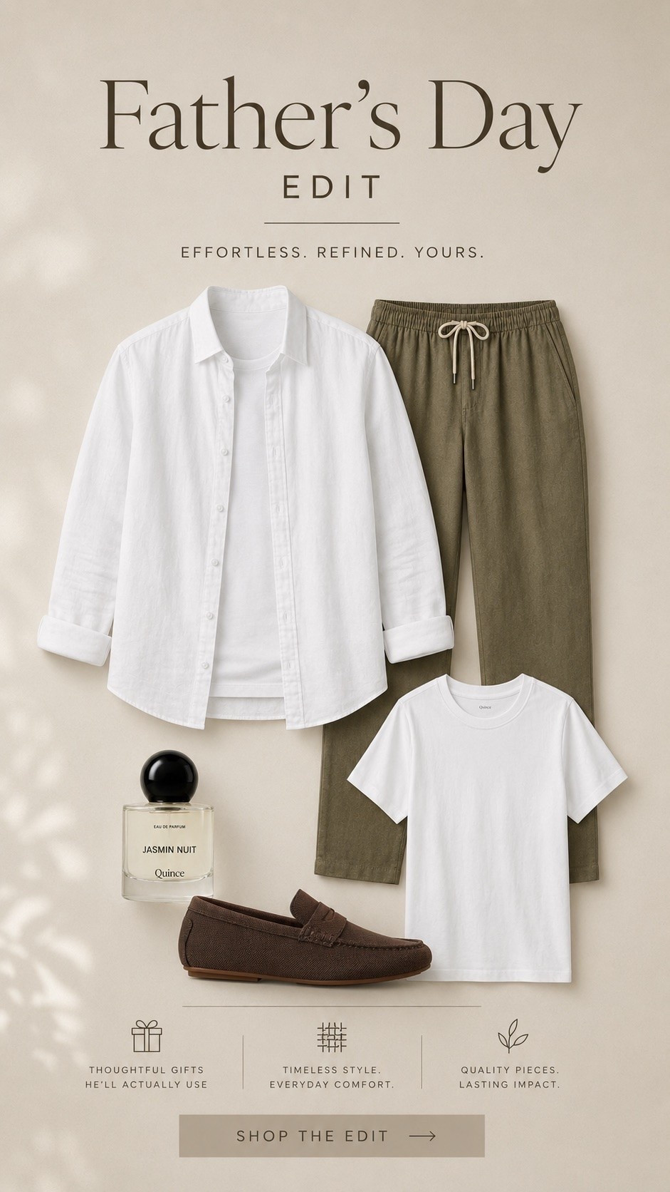 The Father’s Day outfit every stylish dad will actually wear.

This @onequince linen shirt, relaxed drawstring pants, classic loafers, and crisp white tee are the definition of effortless quiet luxury. Lightweight, comfortable, and endlessly versatile, these are the wardrobe staples he’ll reach for all summer long.

If you’re looking for Father’s Day gift ideas that feel elevated, practical, and expensive without the designer price tag. #quincepartner

#LTKMens