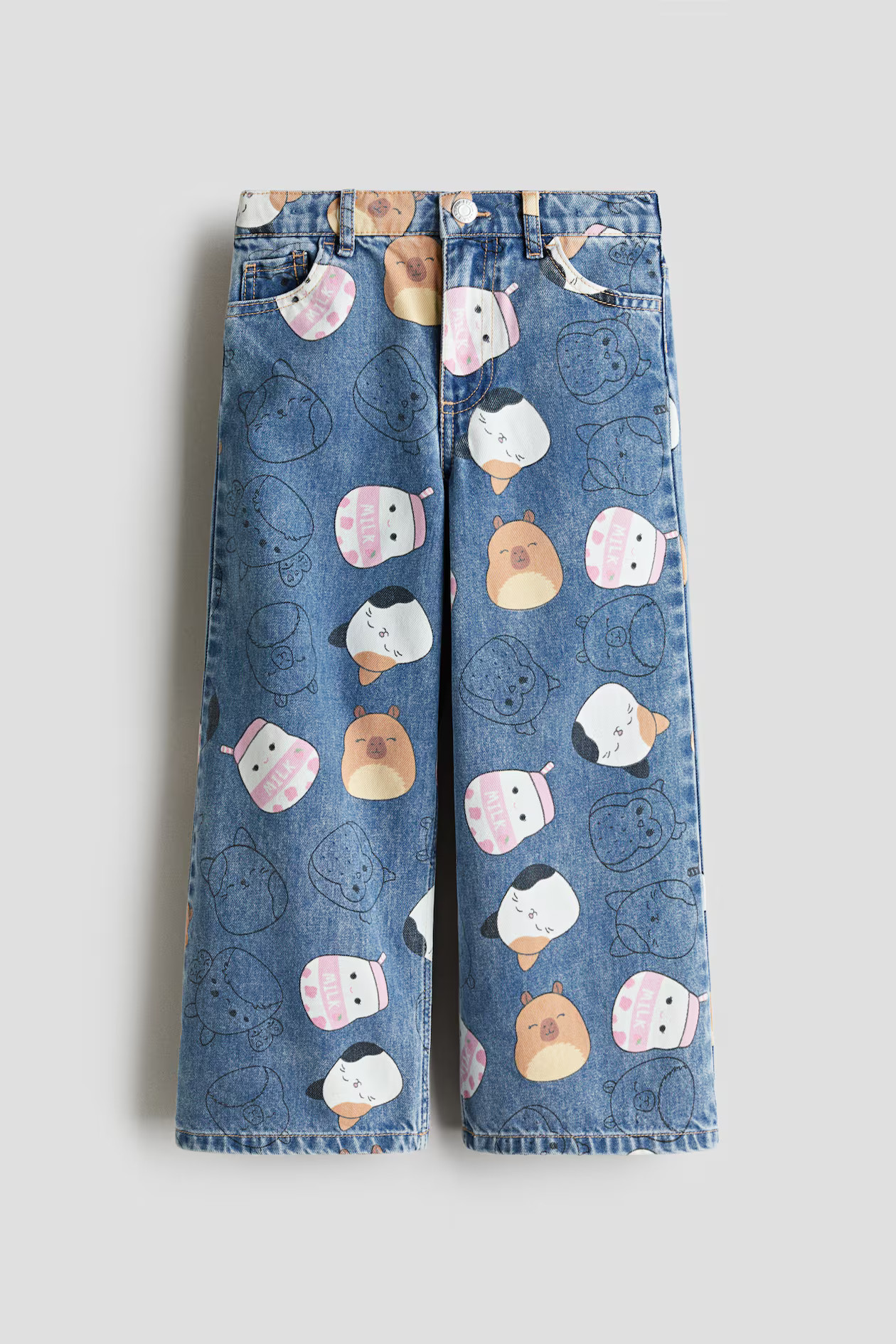 Printed Wide Leg Jeans | H&M (US + CA)