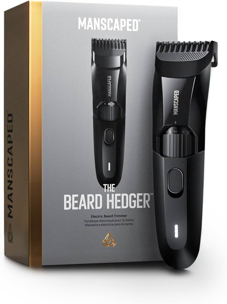 MANSCAPED® The Beard Hedger™ Premium Men's Beard Trimmer, 20 Length Adjustable Blade Wheel, St... | Amazon (US)