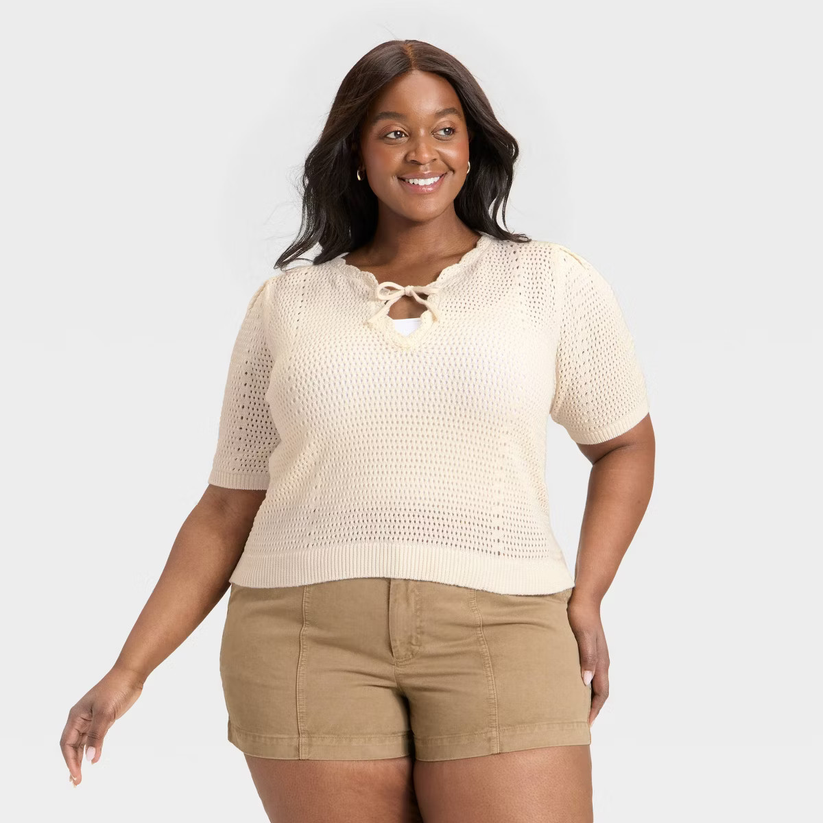 Women's Short Sleeve V-Neck Pullover Sweater - Universal Thread™ | Target