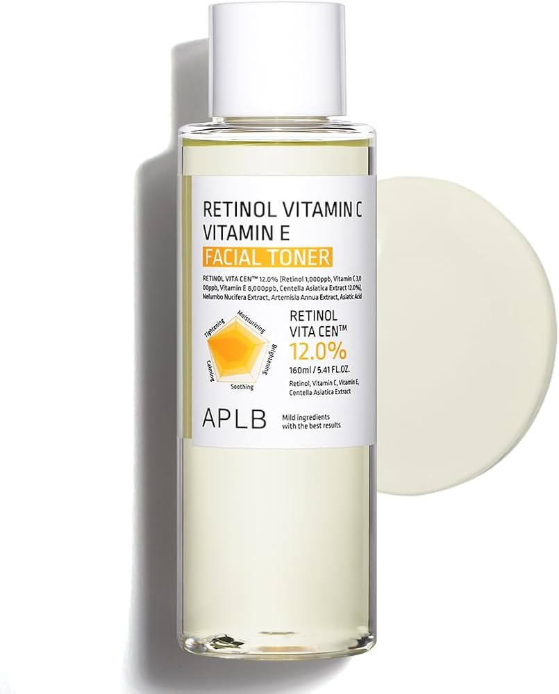 APLB Retinol Vitamin C Vitamin E Facial Toner | Retinol VITA CEN™ 12.0% 5.41 FL.OZ/Korean Skinc... | Amazon (US)