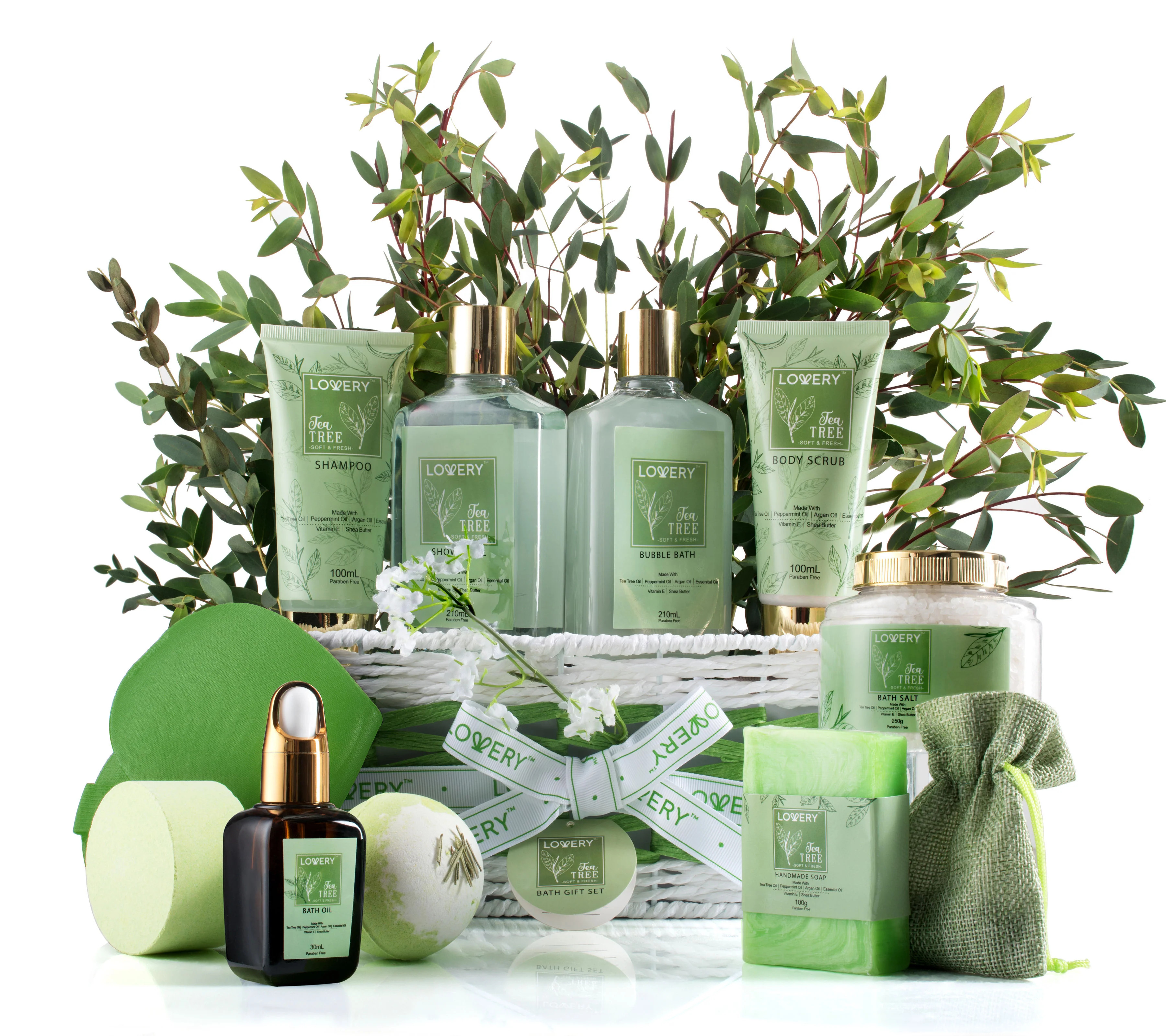 Tea Tree Home Spa Basket 15-Piece Set | Lord & Taylor