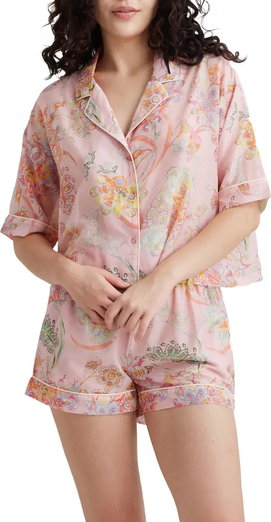 Papinelle Coco Floral Cotton & Silk Short Pajamas | Nordstrom | Nordstrom