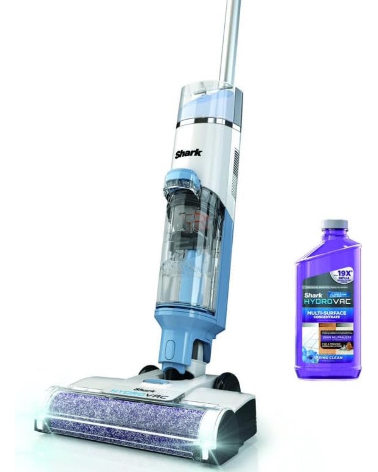 Shark WD201 HydroVac Cordless Pro XL 3-in-1 Vacuum, Mop & Self-Cleaning System with Antimicrobial Brushroll* & Solution for Multi-Surface, Hardwood, Tile, Marble & Area Rugs, Pure Water

#LTKHome