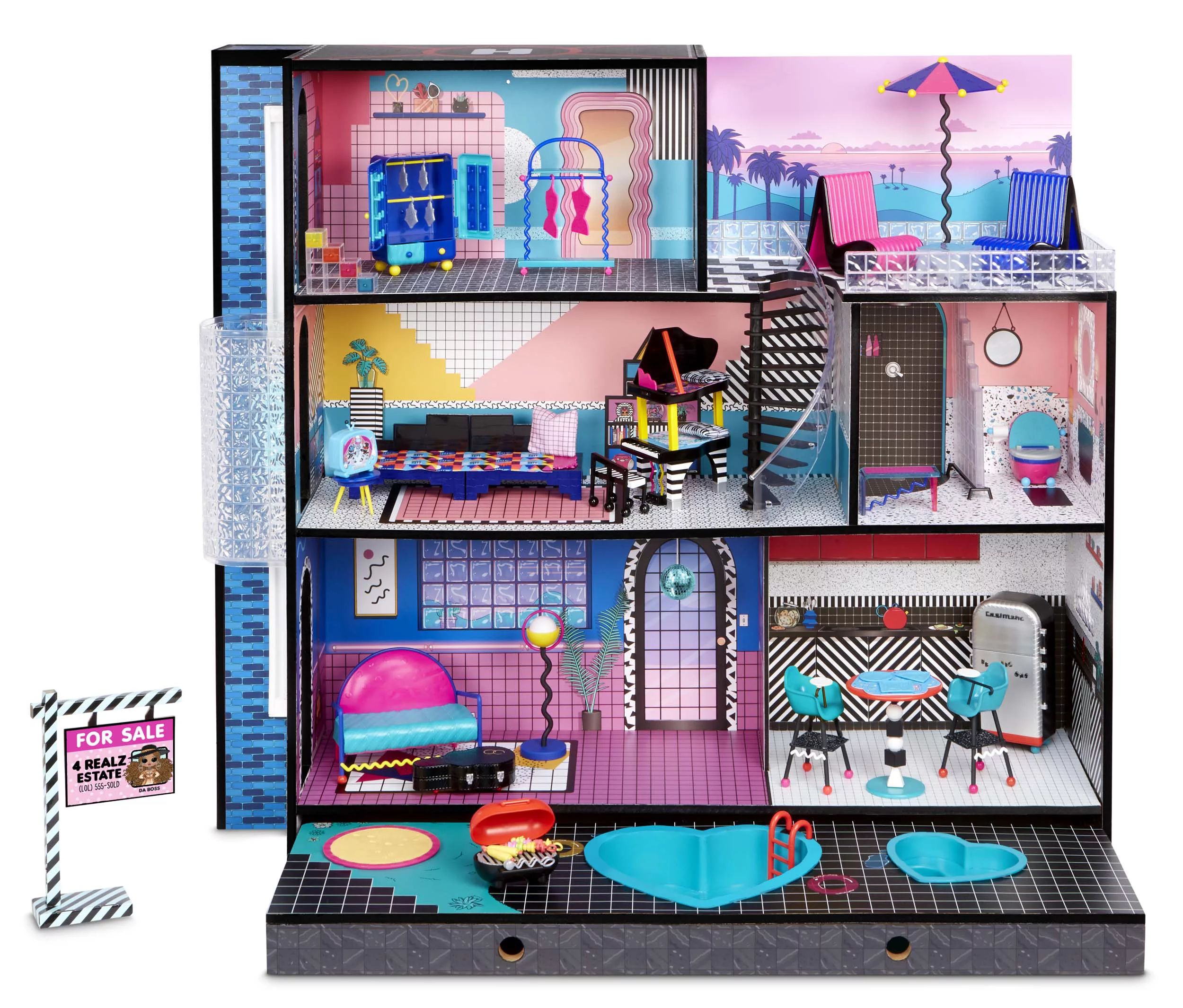 LOL Surprise OMG House Dollhouse With 85+ Surprises Made from Real Wood – Great for Kids Ages 4... | Walmart (US)