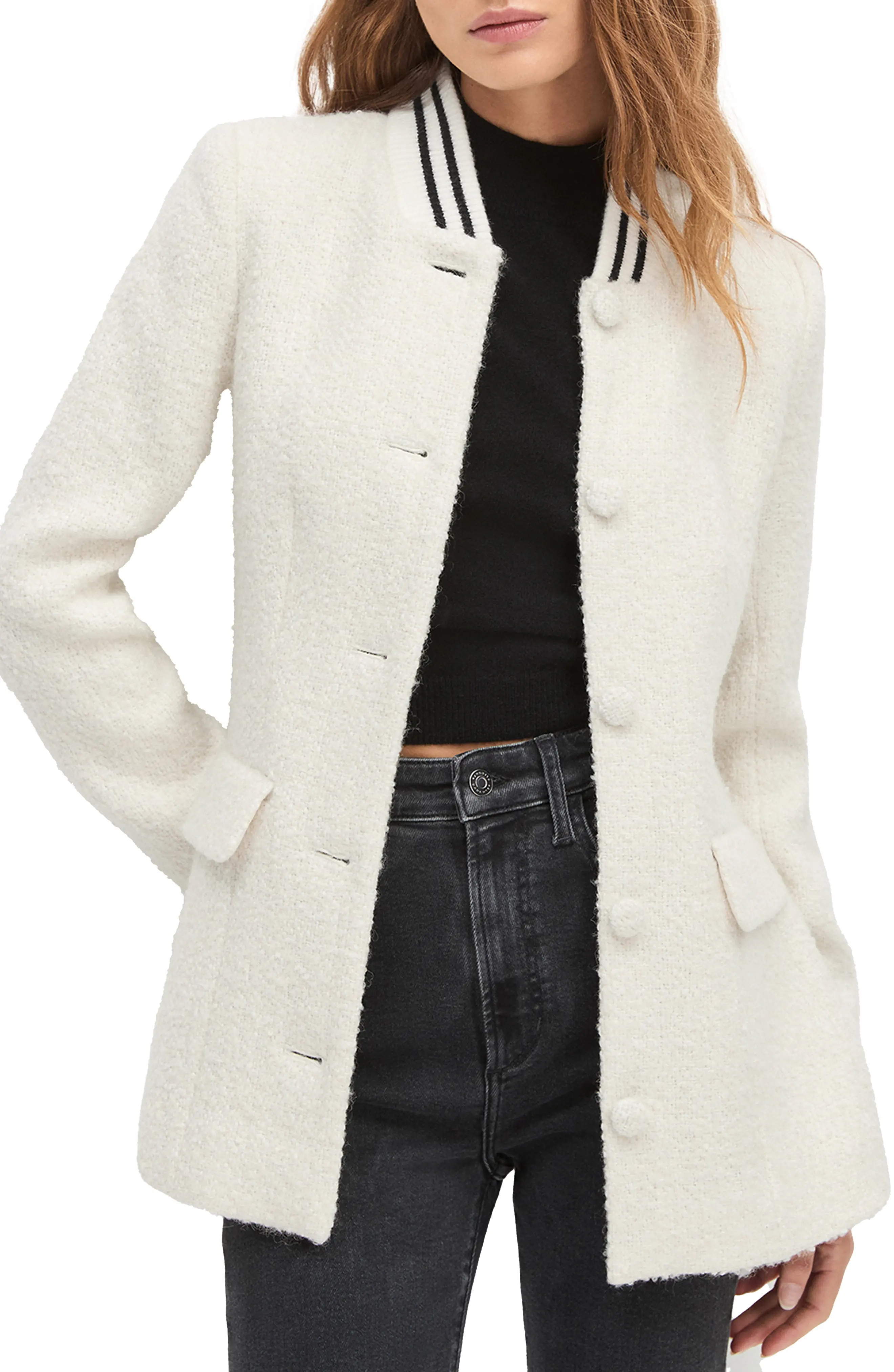 Favorite Daughter The Varsity Boucl\u00e9 Blazer (Women) | Nordstrom | Nordstrom