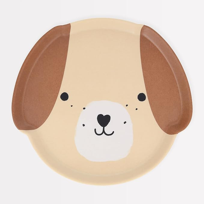 Meri Meri Reusable Puppy Plate (Pack of 1), Melamine Reusable Plate for Picnic, Outdoor, Camping,... | Amazon (US)