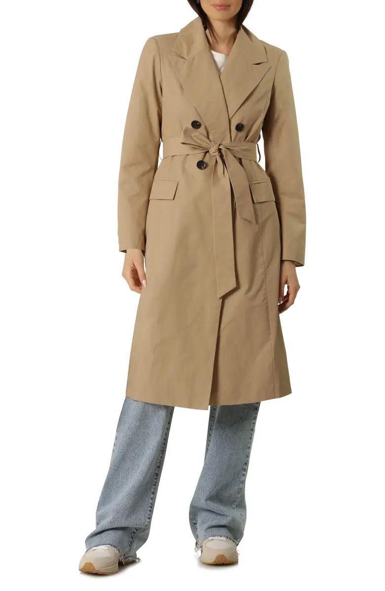 Water Resistant Double Breasted Trench Coat | Nordstrom Rack