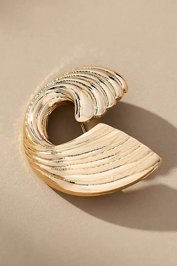 Ribbed Swirl Brooch | Anthropologie (UK)