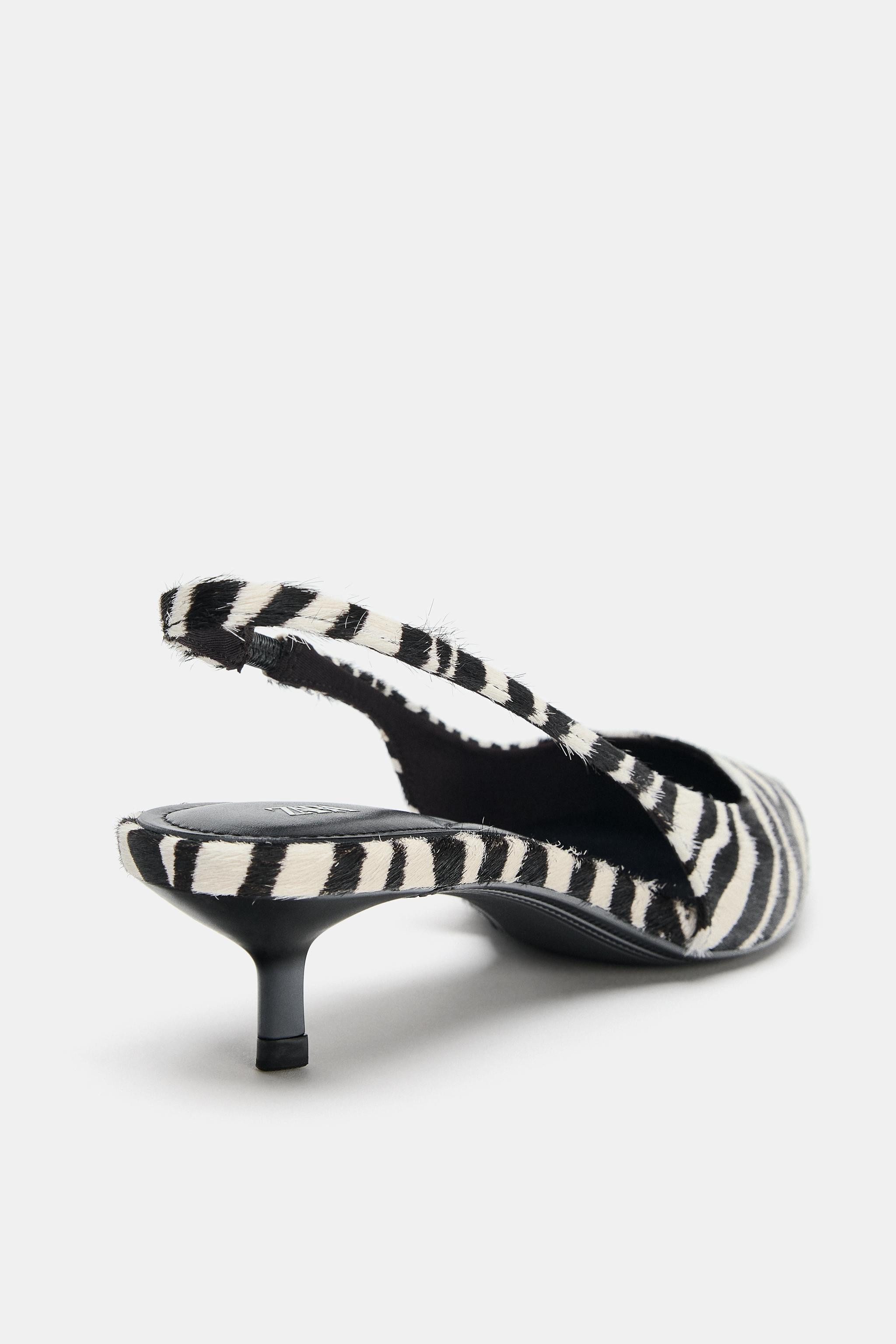 ANIMAL PRINT LEATHER SHOES | Zara US