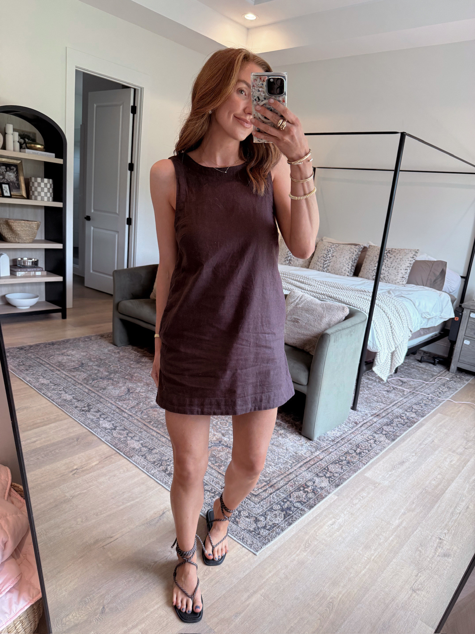 Wore this easy little Nordstrom dress today with the cutest Veronica Beard wrap sandals and now I’m convinced every outfit needs a chic sandal moment! 

 #LTKdayinmylife #LTKgrwm #LTKootd