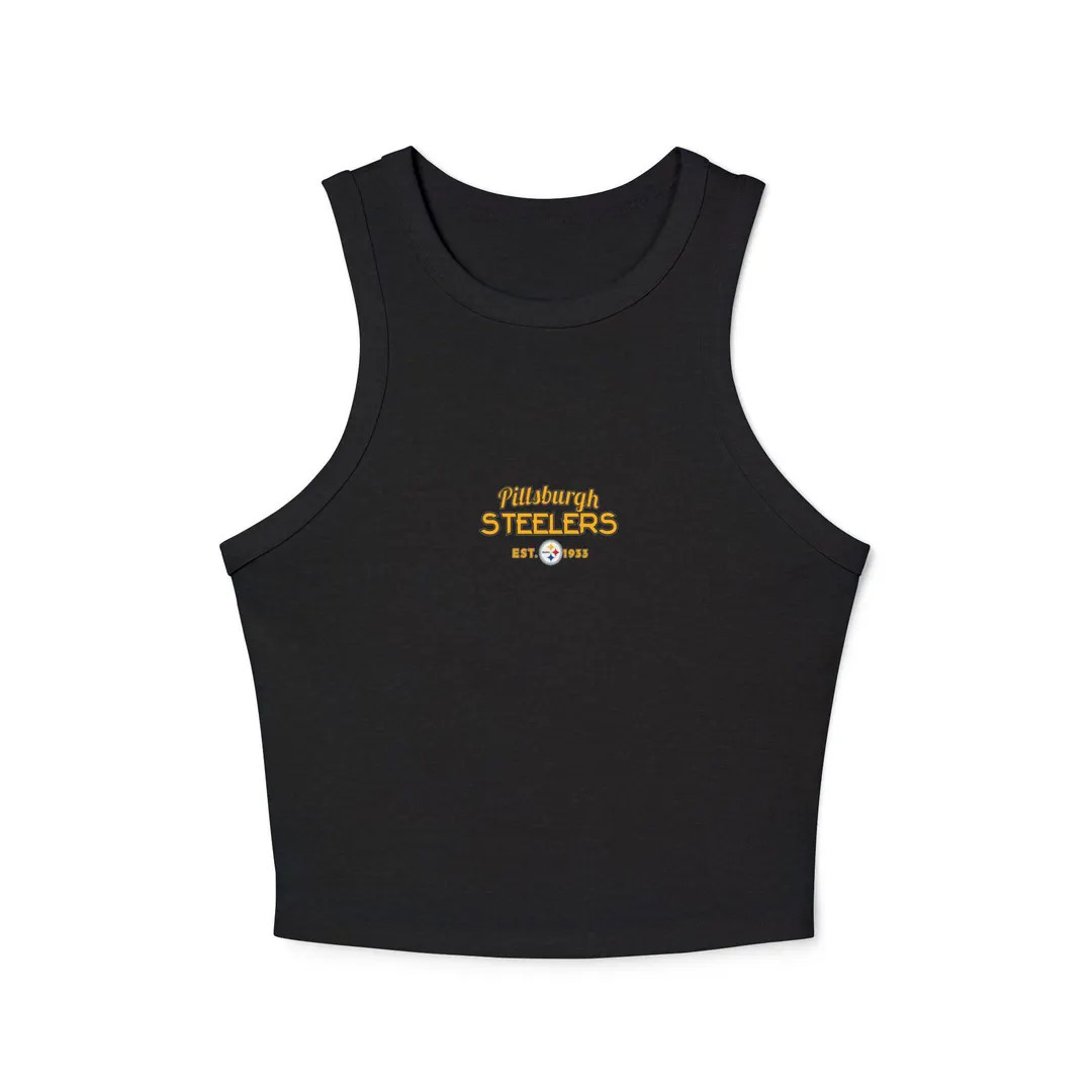 Pittsburgh Steelers Racer Tank Top - Etsy | Etsy (US)