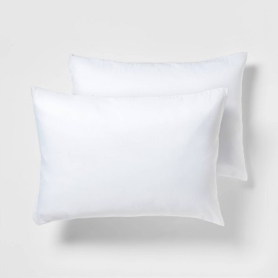 Room Essentials™ Standard Queen Soft Zippered Machine Washable Pillow Protector- 2 Pack- White | Target