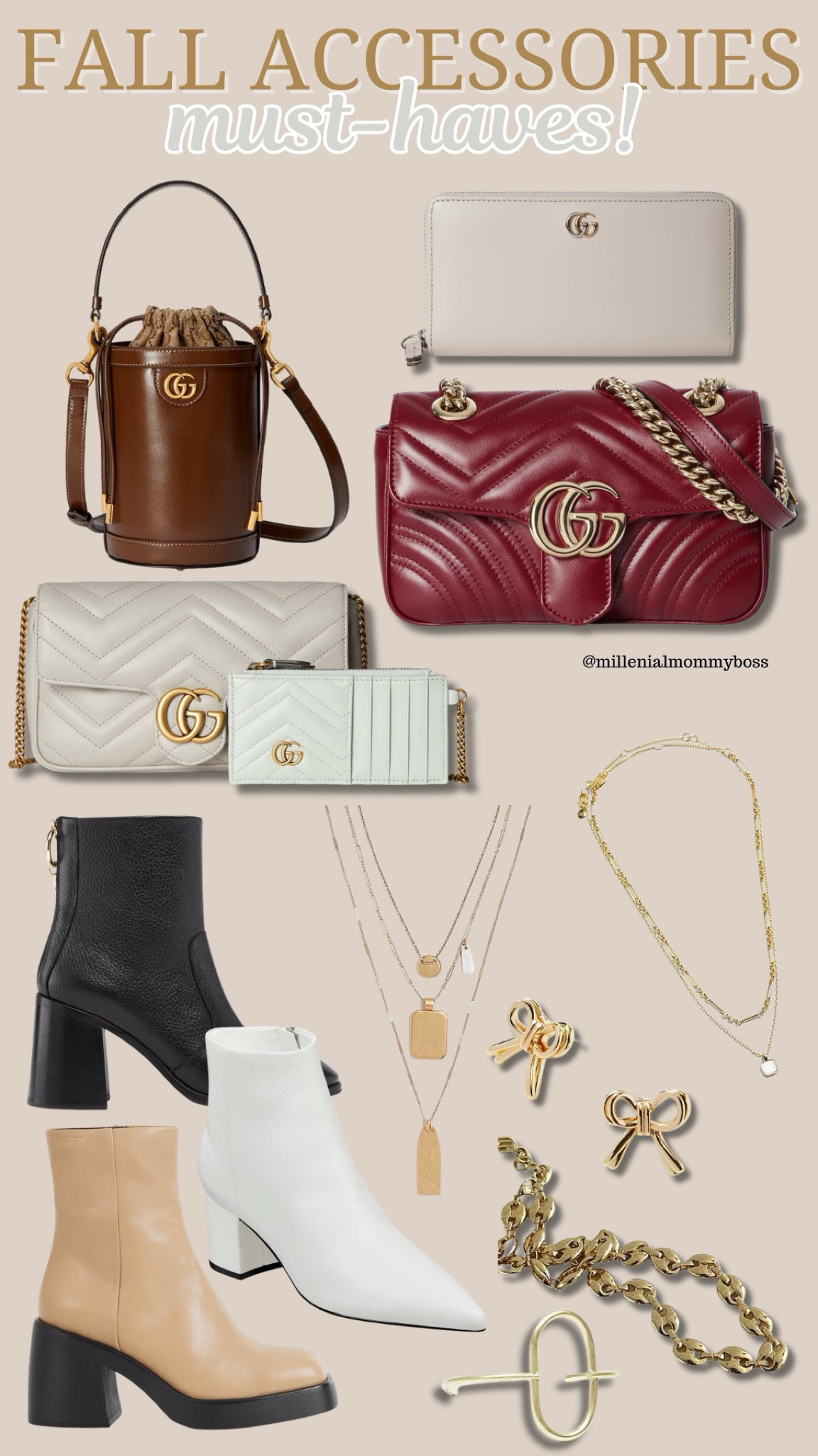 Fall Accessories Must-Haves 🍂

Step up your autumn style game with these essential accessories! From chic handbags to versatile boots and stunning jewelry, these pieces are perfect for elevating any fall outfit. Whether you're heading to the office or enjoying a weekend brunch, these accessories are sure to keep you looking stylish all season long. Swipe through to shop my favorite picks!

#FallFashion #Accessories #FallStyle #MillennialMom #HoustonFashion #AutumnEssentials #MomLife #FashionInspo

#LTKSeasonal #LTKStyleTip #LTKItBag