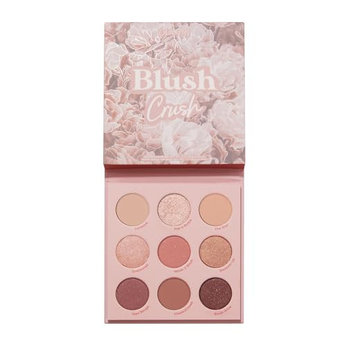 ColourPop Blush Crush Eyeshadow Palette - Brown, Gold & Pink Shadow Palette with Metallic and Matte Finishes - High-Pigment Eye Makeup with a Long-Wearing Formula (0.3 oz) | Amazon (US)