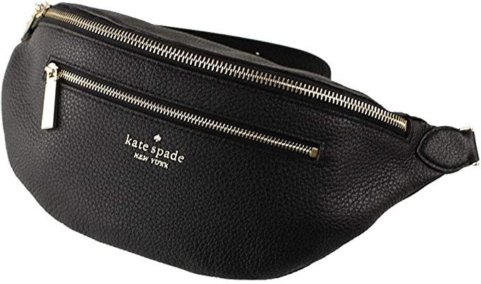 Kate Spade New York Leila Pebble Leather Belt Bag (black) | Amazon (US)