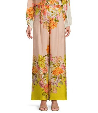 Antonio Melani Kori Linen Floral Printed Pant | Dillard's | Dillard's