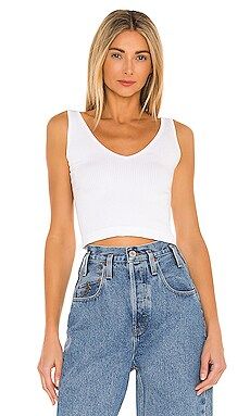 Free People Solid Rib Brami in White from Revolve.com | Revolve Clothing (Global)