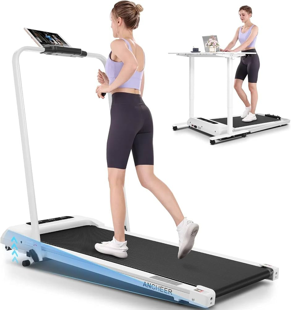 Folding Treadmill with Incline,4 in 1 Foldable Walking Pad with Handle Bar,Under Desk Treadmill f... | Amazon (US)