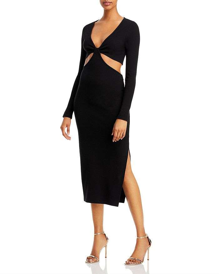 Ribbed Knit Cutout Dress | Bloomingdale's (US)