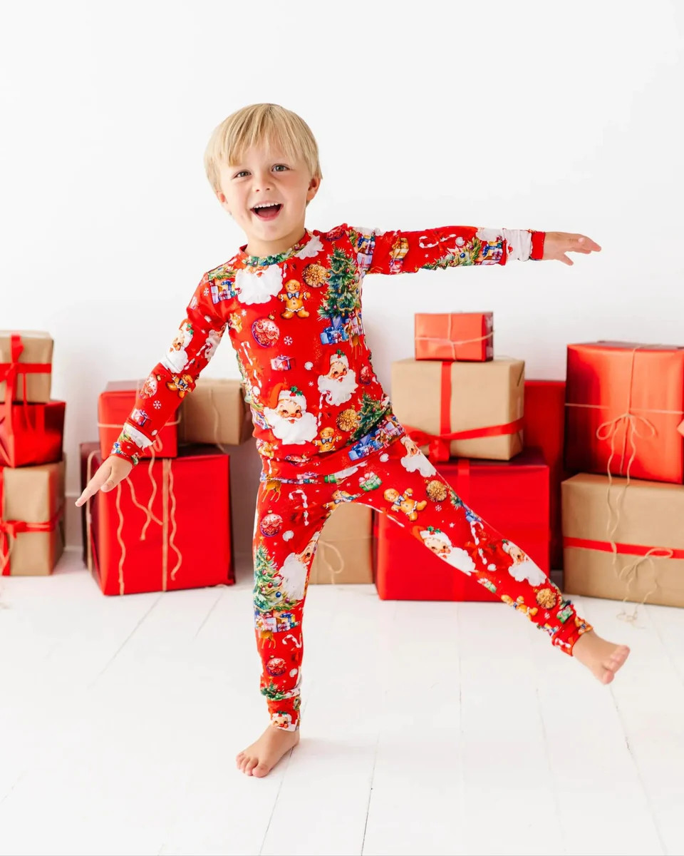 In The Nick Of Time Two-Piece Pajama Set | Bums & Roses