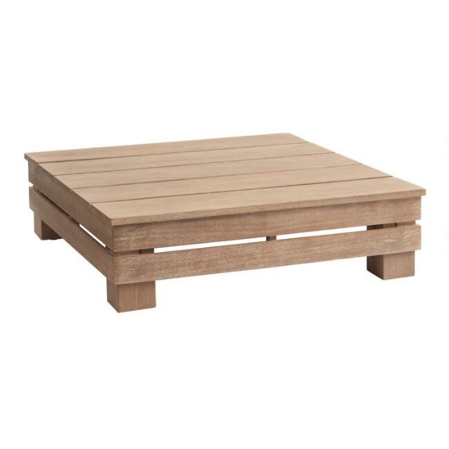 Brown Eucalyptus Segovia Outdoor Coffee Table | World Market