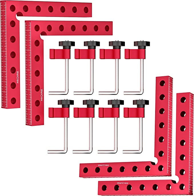 Clamping Squares, 4 Pack 5.5 inch 90 Degree Corner Clamp Positioning Squares Aluminum Precision R... | Amazon (US)