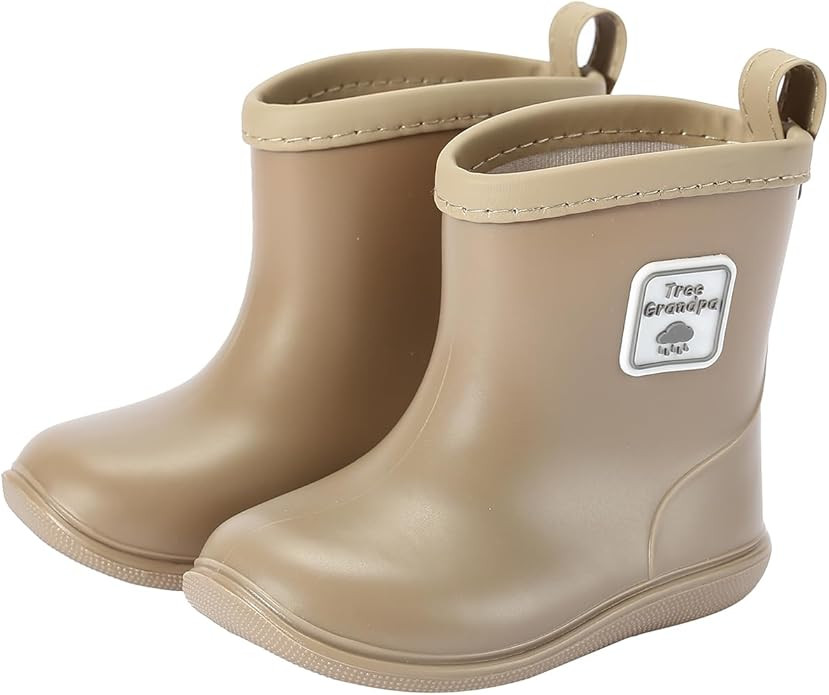 Tree Grandpa Toddler Rain Boots Baby Kids Easy-on Rain shoes Children Waterproof Shoes for Boys G... | Amazon (US)