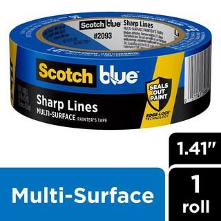 3M ScotchBlue 1.41 in. x 60 yds. Sharp Lines Multi-Surface Painter's Tape with Edge-Lock-2093-36C... | The Home Depot