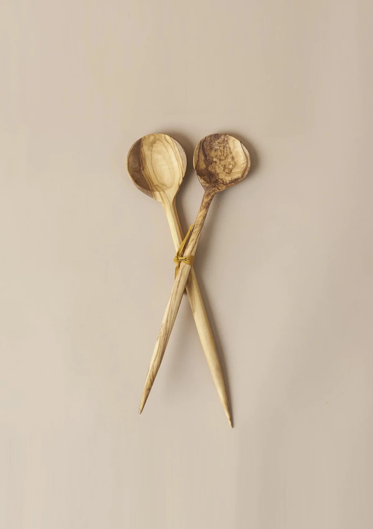 Olive Wood Salad Spoon Set | Maison Blonde