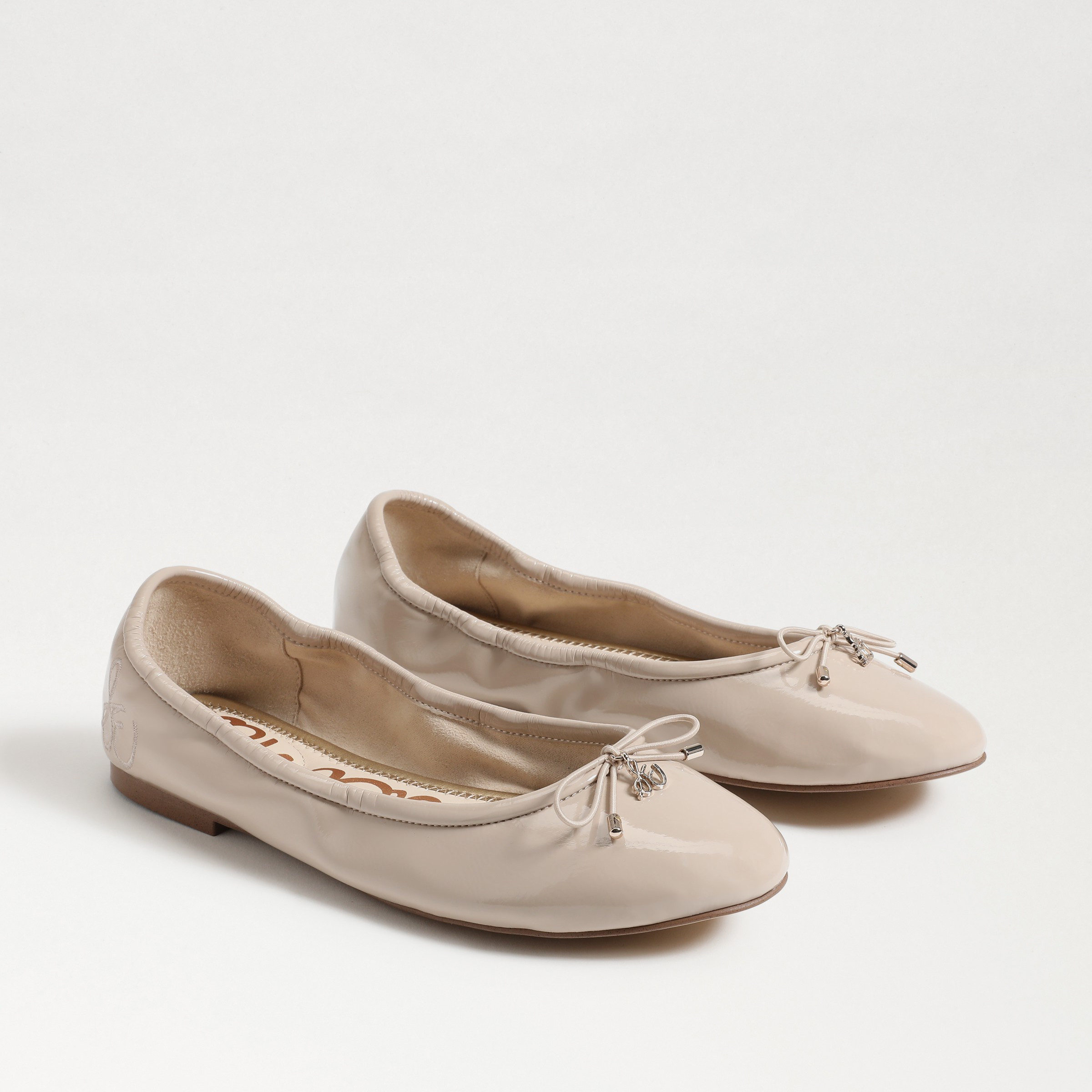 Sam Edelman Felicia Ballet Flat Chai Latte Patent 7.5 | Sam Edelman