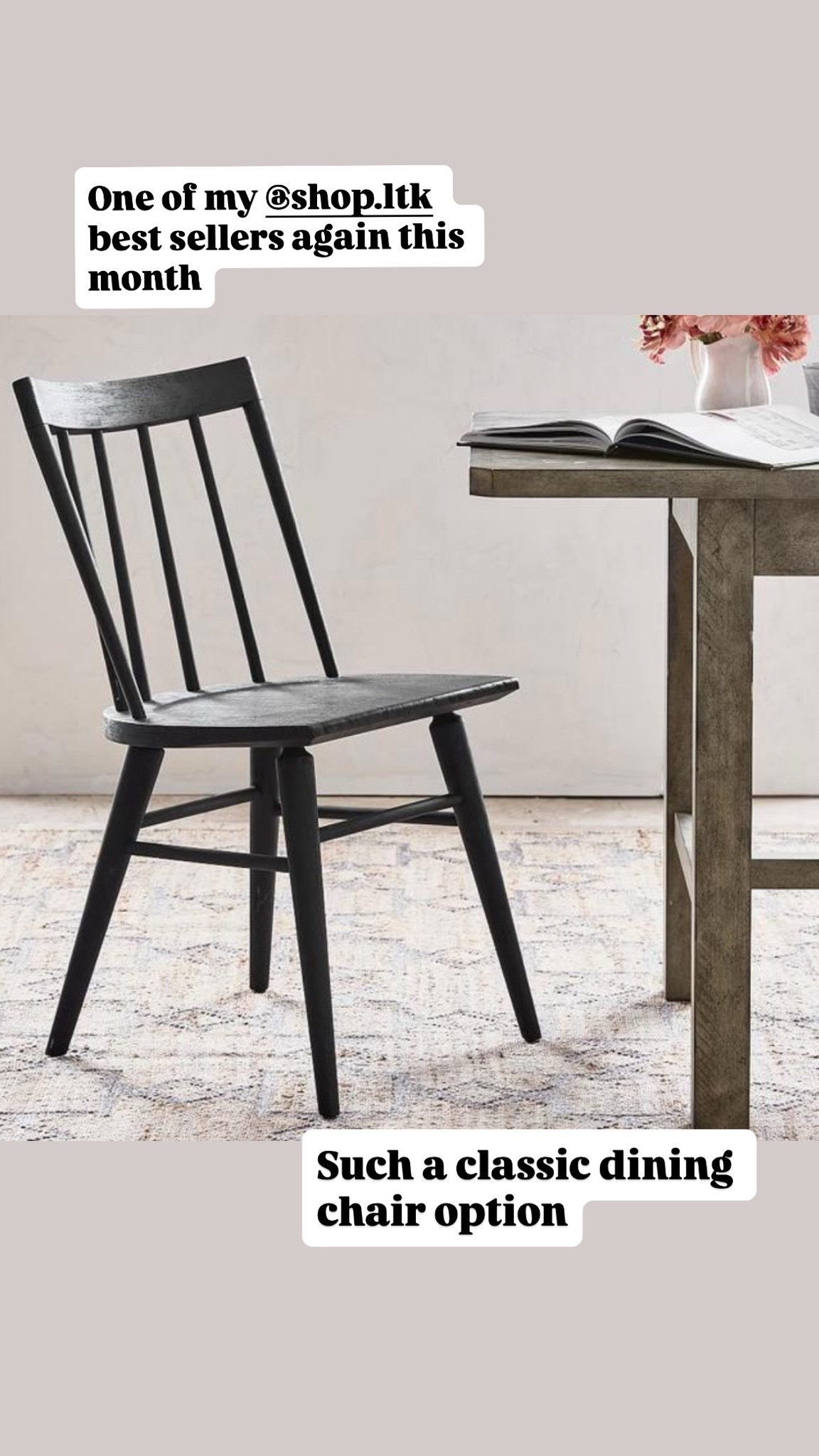 This modern farmhouse dining chair was a best seller again this week! 

Love the simple classic style! 

#black #wood #dining #chair

#LTKSaleAlert #LTKHome