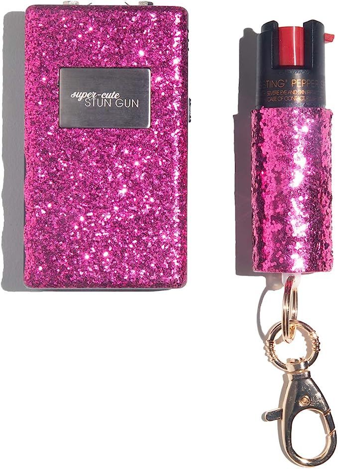 Super-Cute Pepper Spray & Stun Gun Pink Combo Safety Set - Carry Two Powerful Self Defense Produc... | Amazon (US)