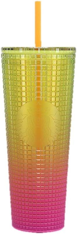 Starbucks Cold Cup Tumbler Venti 24 oz Summer 2022 (Lemon Pink Gradient) | Amazon (US)