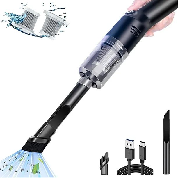 Portable Mini Car Vacuum Cleaner,Wireless Handheld Vacuum,Powerful Rechargeable Cordless Hand Vac... | Walmart (US)