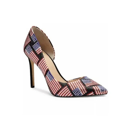 INC Womens Black Flag Dorsay Embellished Padded Kenjay Pointed Toe Stiletto Slip On Dress Pumps 10 M | Walmart (US)