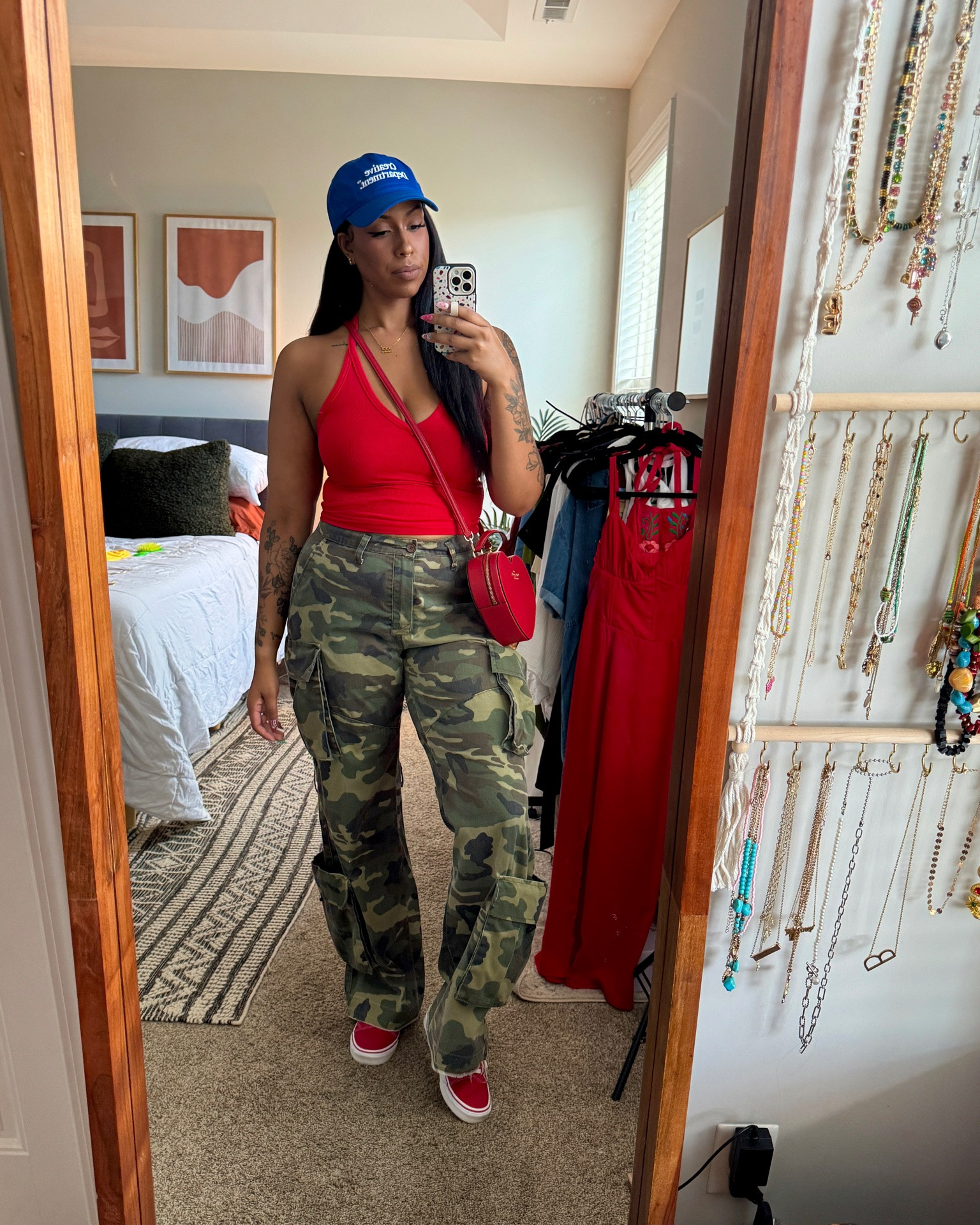 Juneteenth Outfit Idea

This look honors the official Juneteenth Flag with the traditional red, white, & blue color palette. 

My camo pants are from fashion nova so I can’t link them. They are the level up camo cargo pants. I have an XL but the waist had been taken in and I let out the hem for more length.

#LTKBeauty #LTKTall #LTKootd