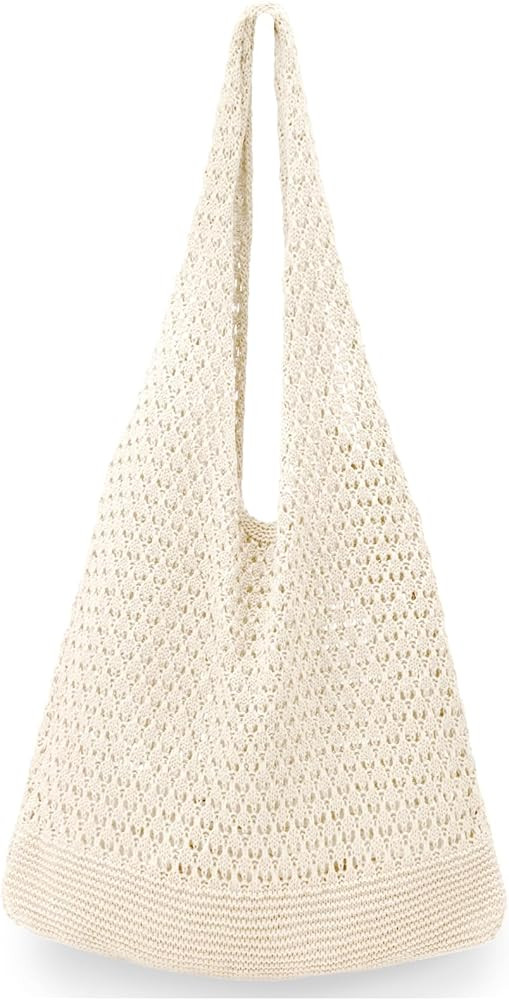 hatisan Crochet Bags for Women Summer Beach Tote Bag Aesthetic Tote Bag Hippie Bag Knit Bag | Amazon (US)