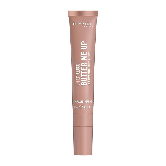 Rimmel London Oh My Gloss Butter Me Up Lip Butter Balm 002 Latte Delight, Hydrating Lip Balm, Tin... | Amazon (US)