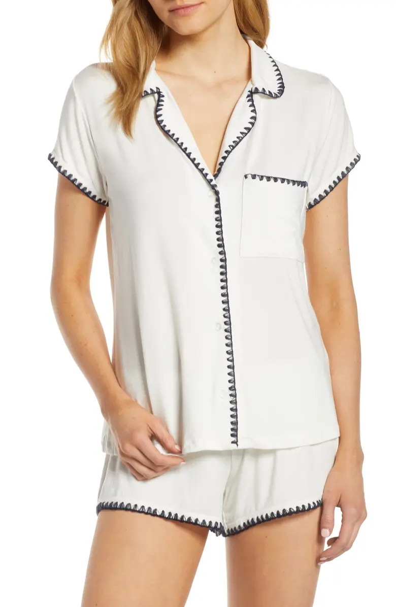 Eberjey Frida Whipstitch Short Pajamas | Nordstrom | Nordstrom
