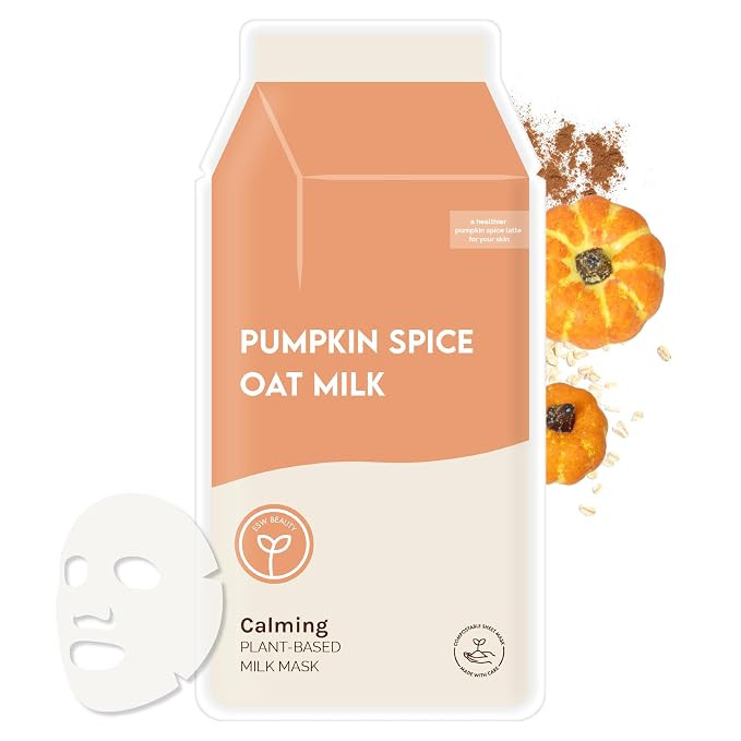 ESW Beauty Pumpkin Spice Oat Milk Face Mask, Korean Skin Care, 1 Pack | Amazon (US)