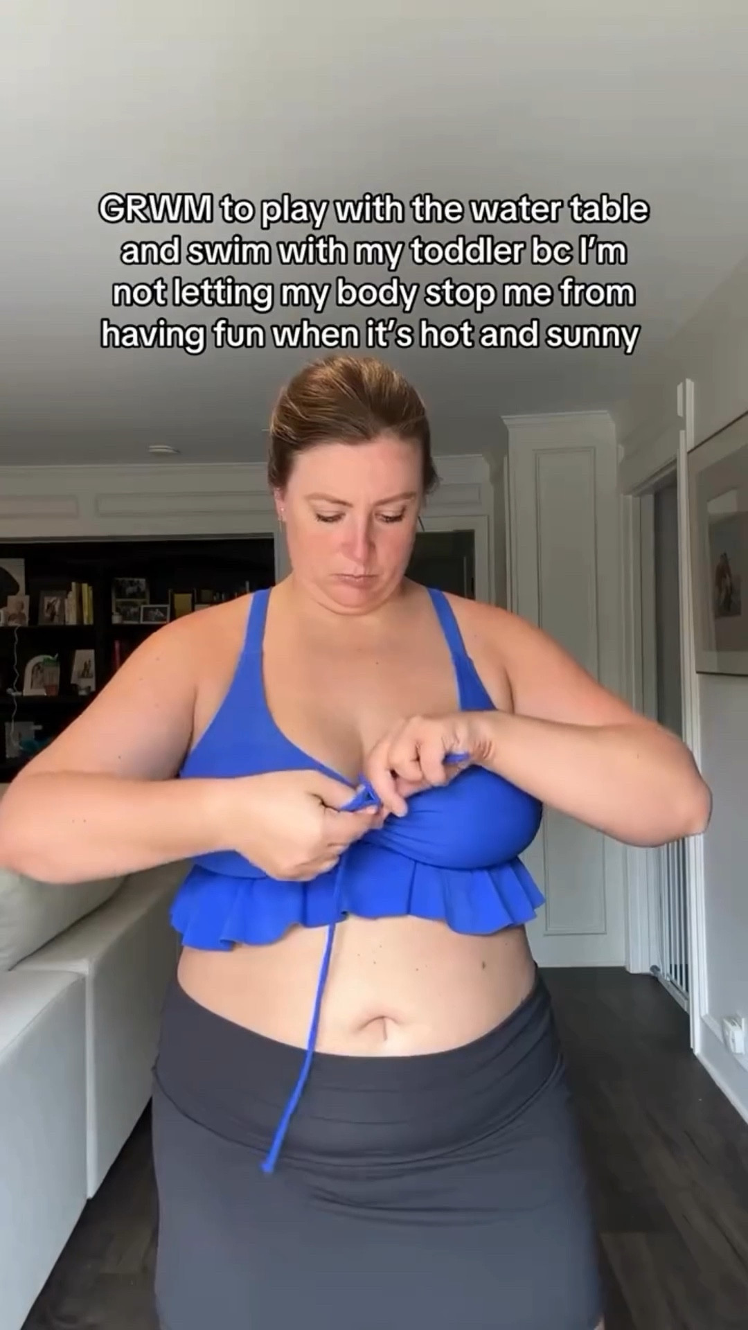 mom, get out there and have some fun! #mombodlove #postpartumbodylove GRWM for a day playing with water (pool and water table) 

#LTKgrwm #LTKmomlife #LTKSwim