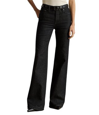 High Rise Flare Leg Full Length Jeans | Dillard's