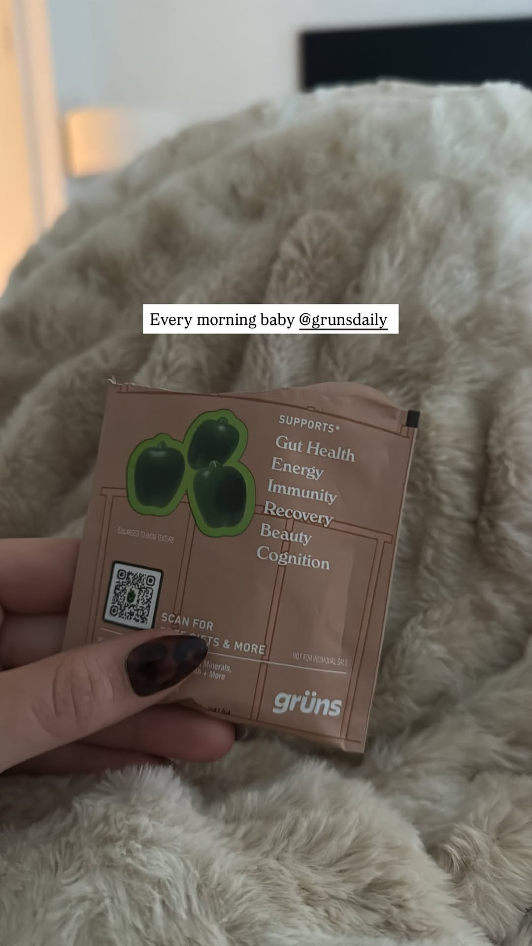 Every morning I take these grüns gummies 💚🍏  

 #LTKselfcare #LTKActive