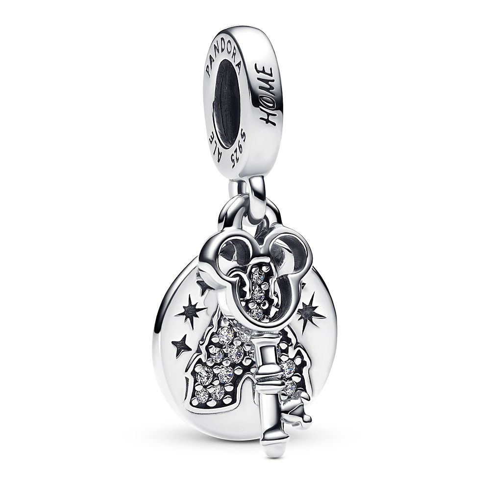 Fantasyland Castle Lock and Key Double Dangle Charm by Pandora – Disney Parks | Disney Store