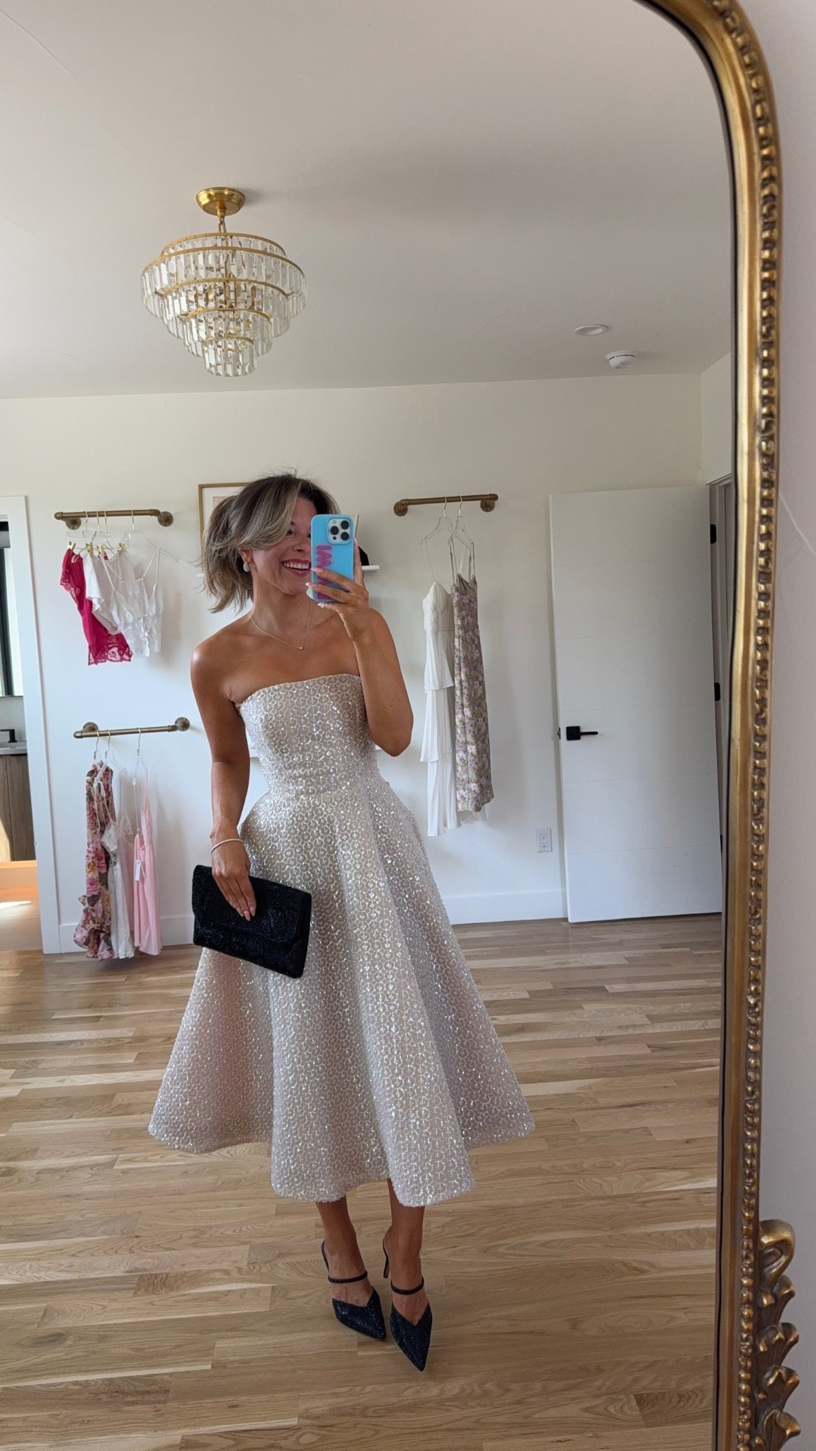 Anthro strapless champagne midi wedding guest on sale at Anthro with my Code below wearing smalls/2

Anthro code: emerson20
Electric picks code: emerson20
Saks code: freeship
Loving tan code: emersonlt

Wedding guest
Formal event
black tie
Special occasion
Floral dress
Summer party
Champagne midi

#LTKSeasonal #LTKParties #LTKWedding