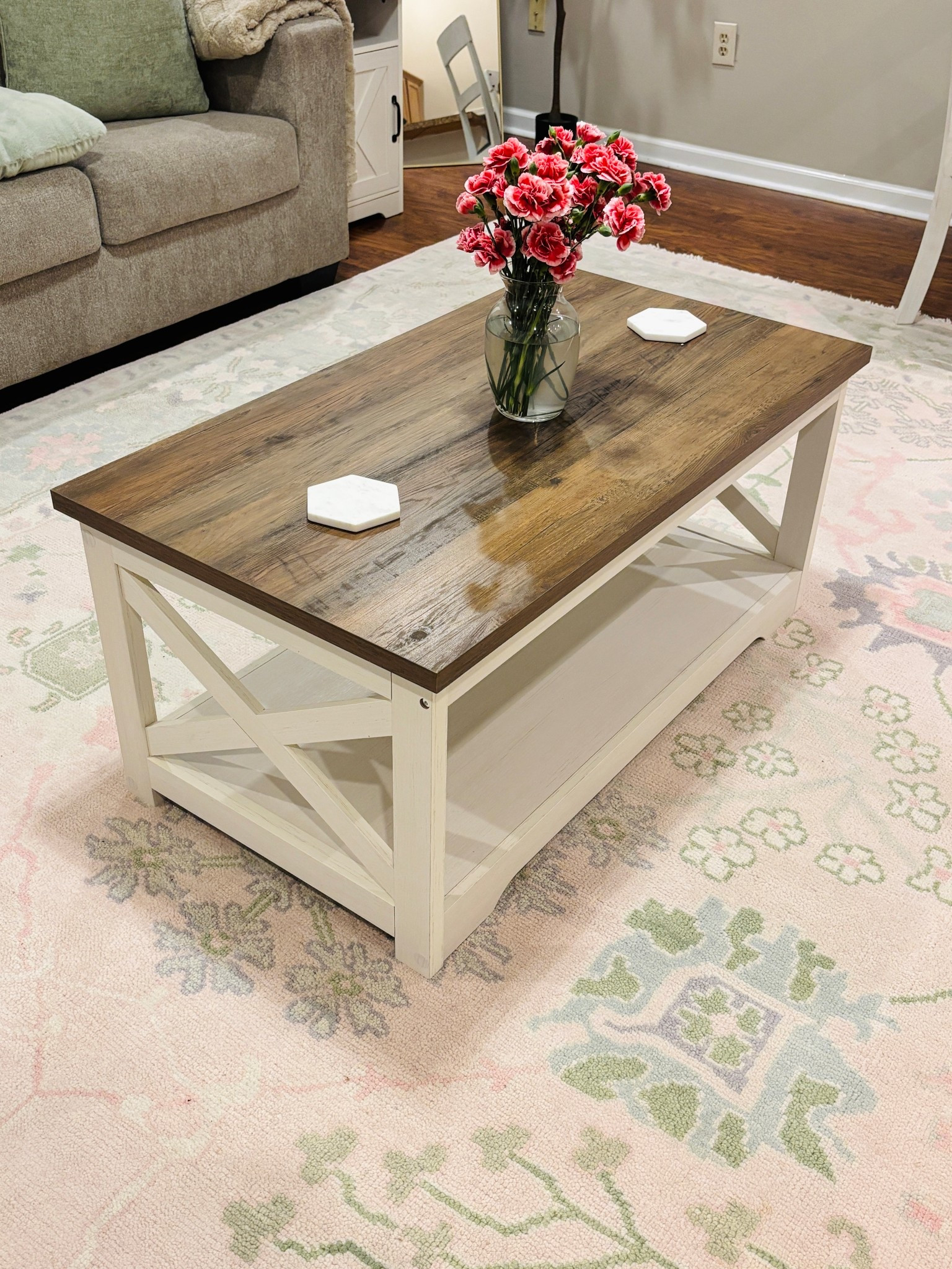 The PERFECT Farmhouse Coffee ☕️ Table! 

#LTKSeasonal #LTKHome #LTKSaleAlert