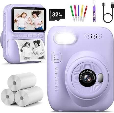 Hangrui Kids Camera Instant Print - Toddler Camera for Creative Exploration Ideal Kids Digital Ca... | Amazon (US)