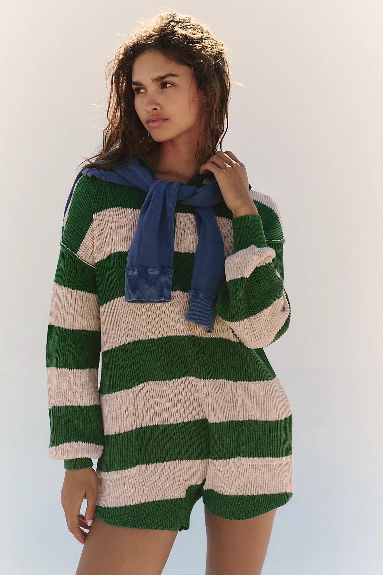 Picnic Striped Sweater Romper | Free People (Global - UK&FR Excluded)