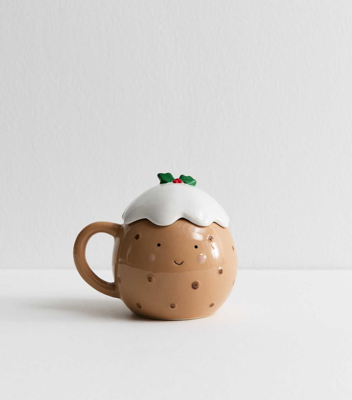Brown Christmas Pudding Mug with Lid | New Look | New Look (UK)